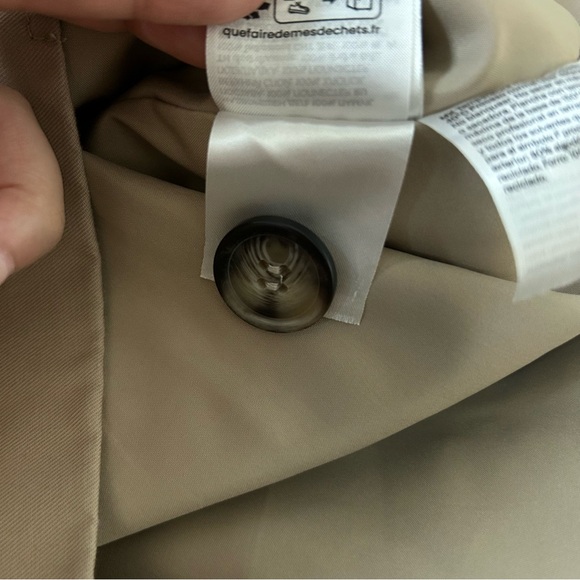 BEIGE TWILL JACKET WITH COLLAR - Picture 8 of 8